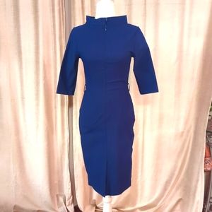 Fitted Pencil Dress with Slit